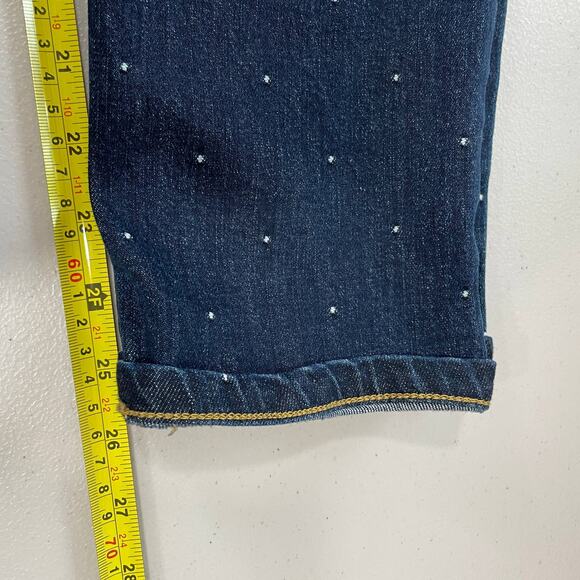 LEE Modern Series Blue Denim Dotted Straight Leg Jeans 4 - Picture 13 of 13